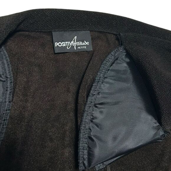 90’s Vintage Dark Brown Sleeveless Maxi Dress with Jacket Positive Attitude - Picture 7 of 13